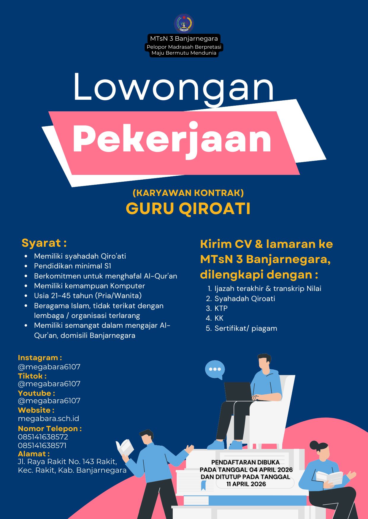LOWONGAN KERJA GURU QIROATI
